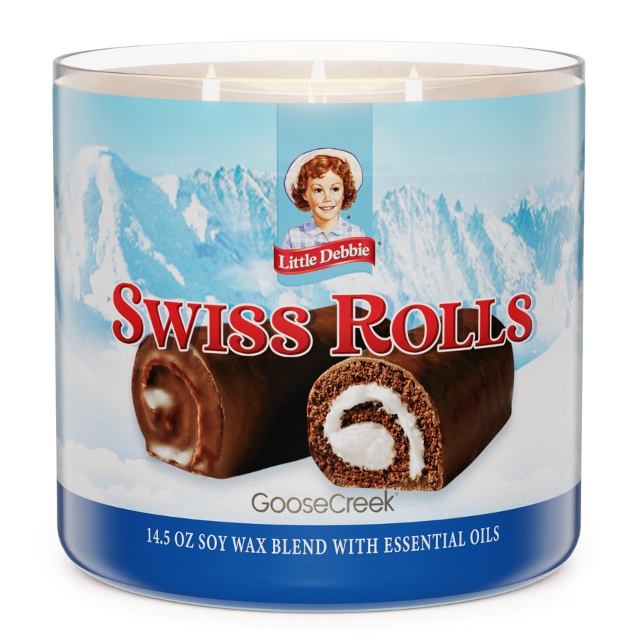 Candles Swiss Rolls | Swiss Rolls Little Debbie 3-Wick Candle