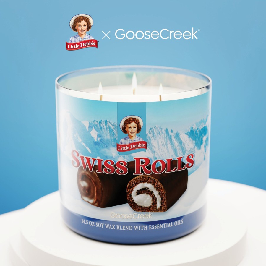 Candles Swiss Rolls | Swiss Rolls Little Debbie 3-Wick Candle