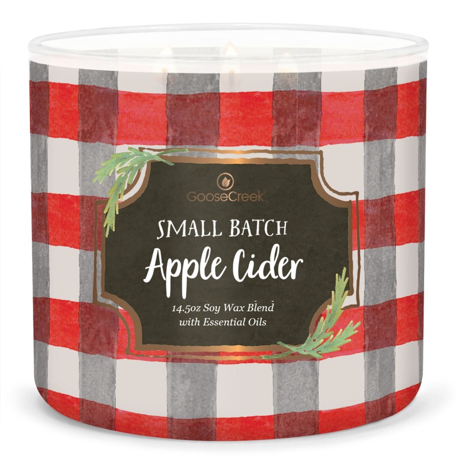 Candles Small Batch Apple Cider | Small Batch Apple Cider Large 3-Wick Candle