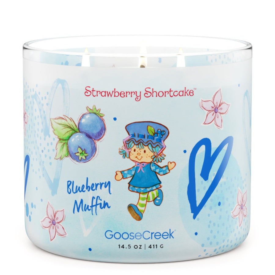 Candles Blueberry Muffin | Blueberry Muffin 3-Wick Strawberry Shortcake Candle