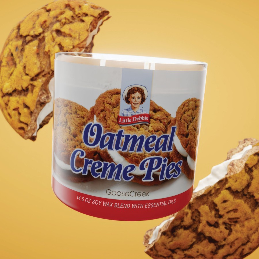 Candles Oatmeal Creme Pies | Oatmeal Creme Pies Little Debbie 3-Wick Candle