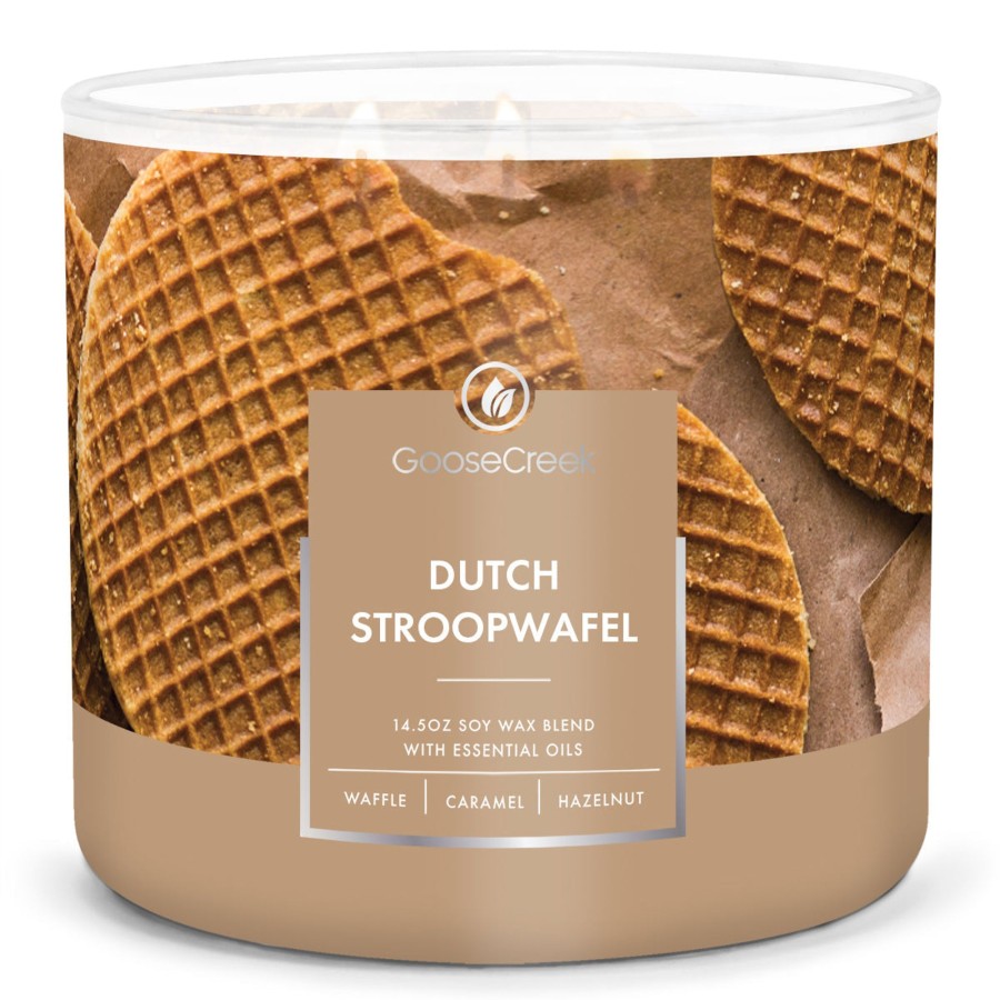 Candles Dutch Stroopwafel | Dutch Stroopwafel Large 3-Wick Candle