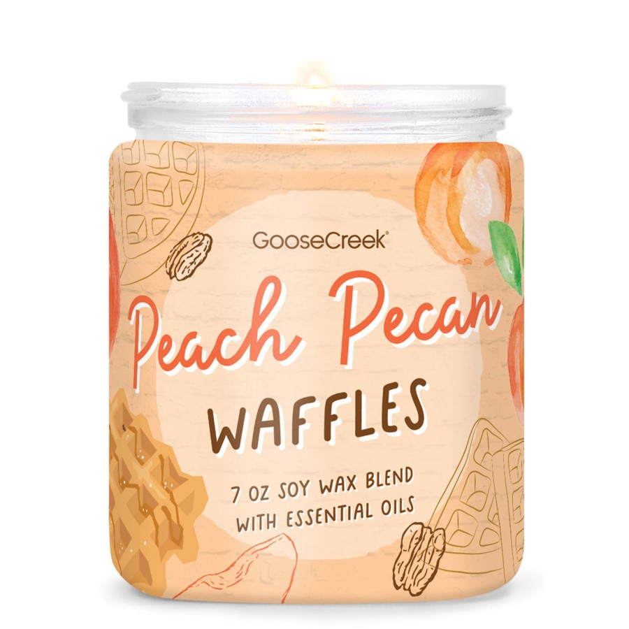 Candles Peach Pecan Waffles | Peach Pecan Waffles 7Oz Single Wick Candle