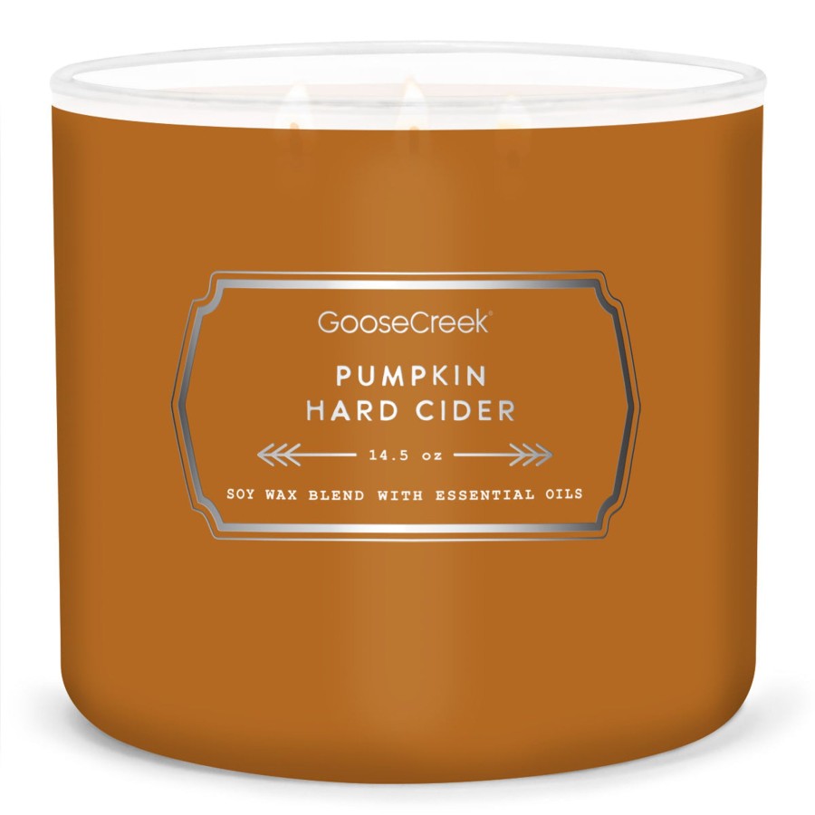 Candles Pumpkin Hard Cider | Pumpkin Hard Cider Large 3-Wick Candle