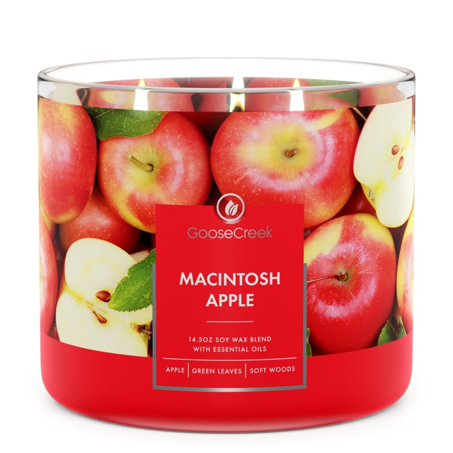 Candles Macintosh Apple | Macintosh Apple Large 3-Wick Candle