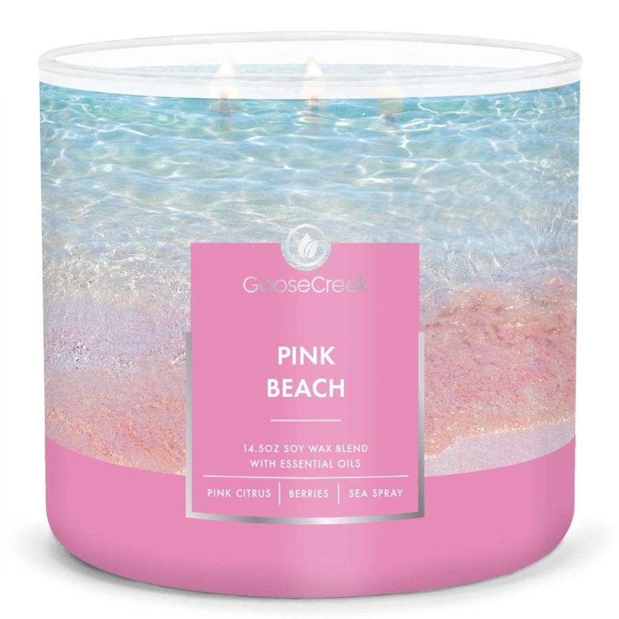 Candles Pink Beach | Pink Beach Large 3-Wick Candle