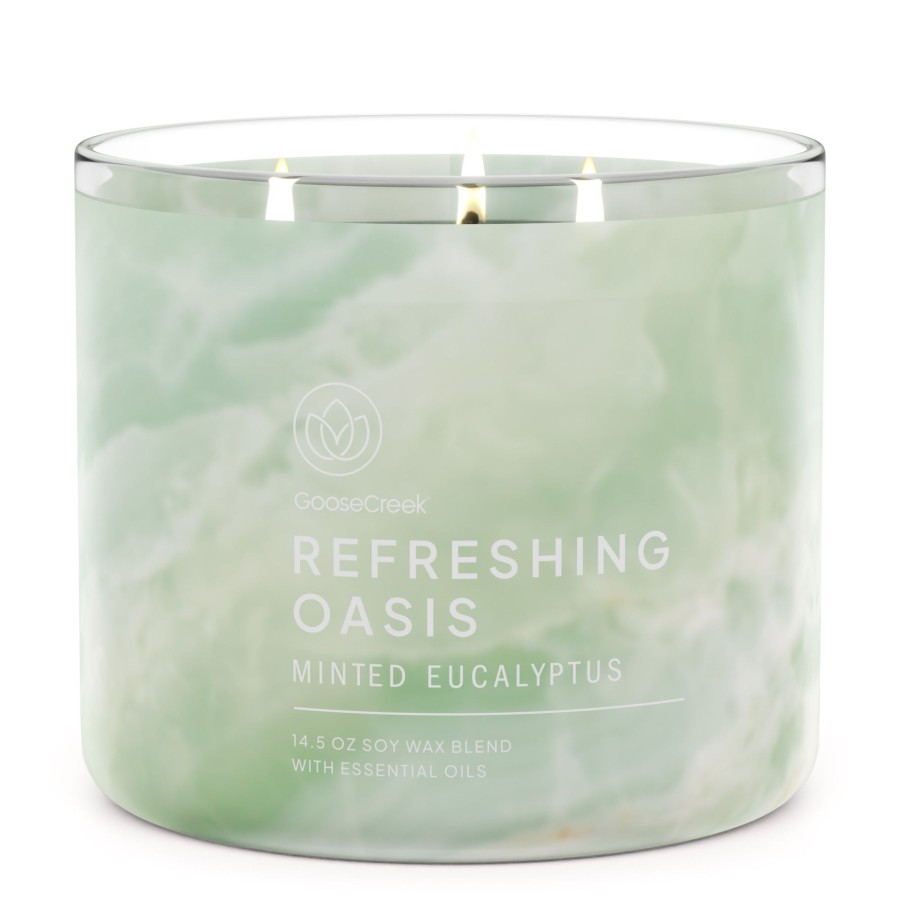 Candles Minted Eucalyptus | Minted Eucalyptus Large 3-Wick Candle