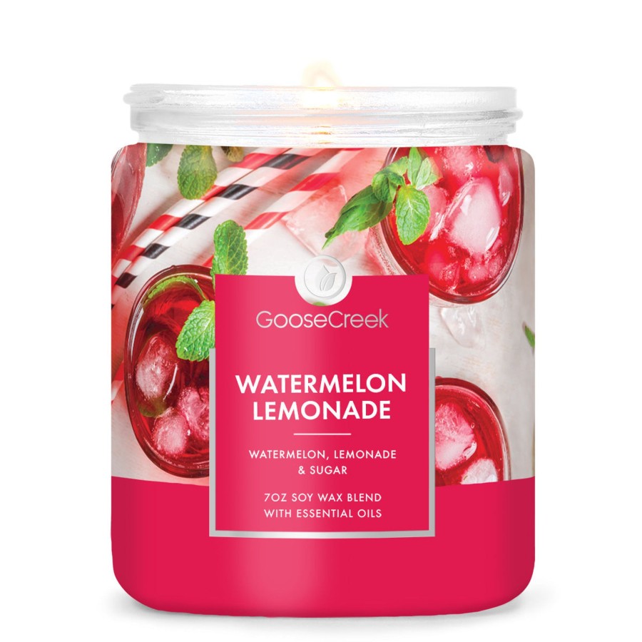 Candles Watermelon Lemonade | Watermelon Lemonade 7Oz Single Wick Candle