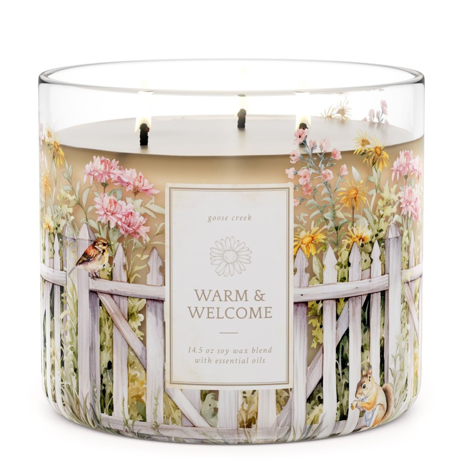 Candles Warm u0026 Welcome | Warm & Welcome Large 3-Wick Candle