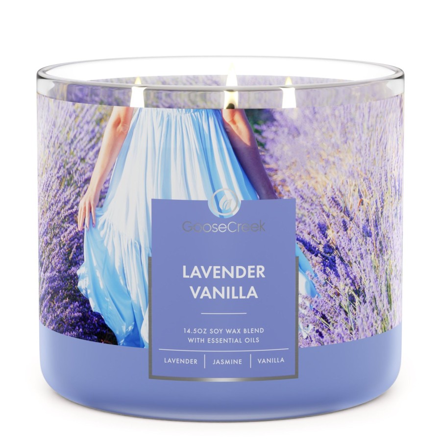 Candles Lavender Vanilla | Lavender Vanilla Large 3-Wick Candle