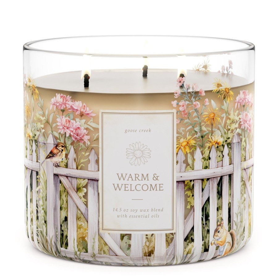 Candles Warm u0026 Welcome | Warm & Welcome Large 3-Wick Candle