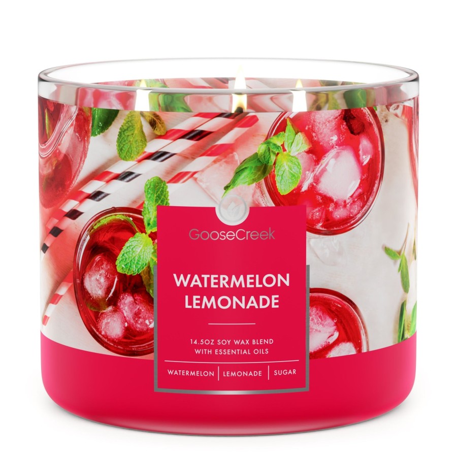 Candles Melon Lemonade | Watermelon Lemonade Large 3-Wick Candle