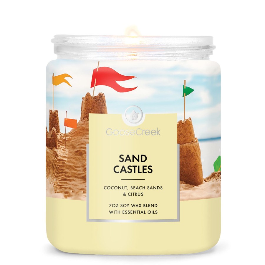 Candles Sand Castles | Sand Castles 7Oz Single Wick Candle