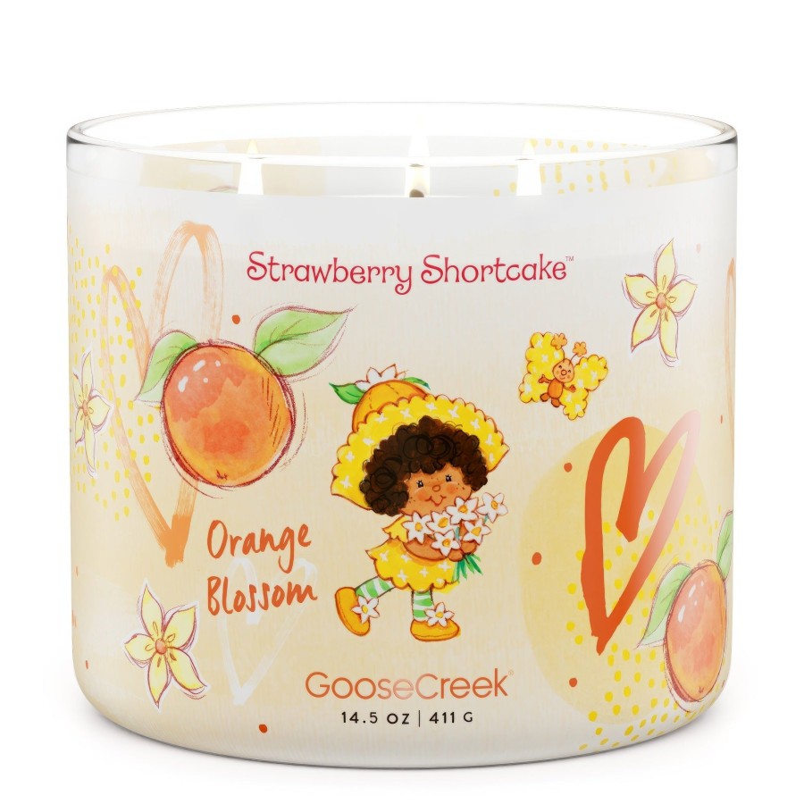 Candles Orange Blossom | Orange Blossom 3-Wick Strawberry Shortcake Candle