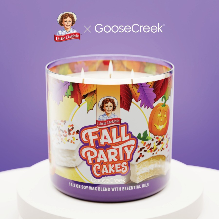 Candles Fall Party Cakes | Fall Party Cakes Little Debbie 3-Wick Candle