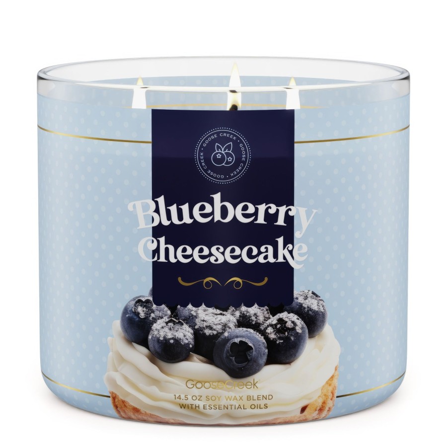 Candles Blueberry Cheesecake | Blueberry Cheesecake Large 3-Wick Candle