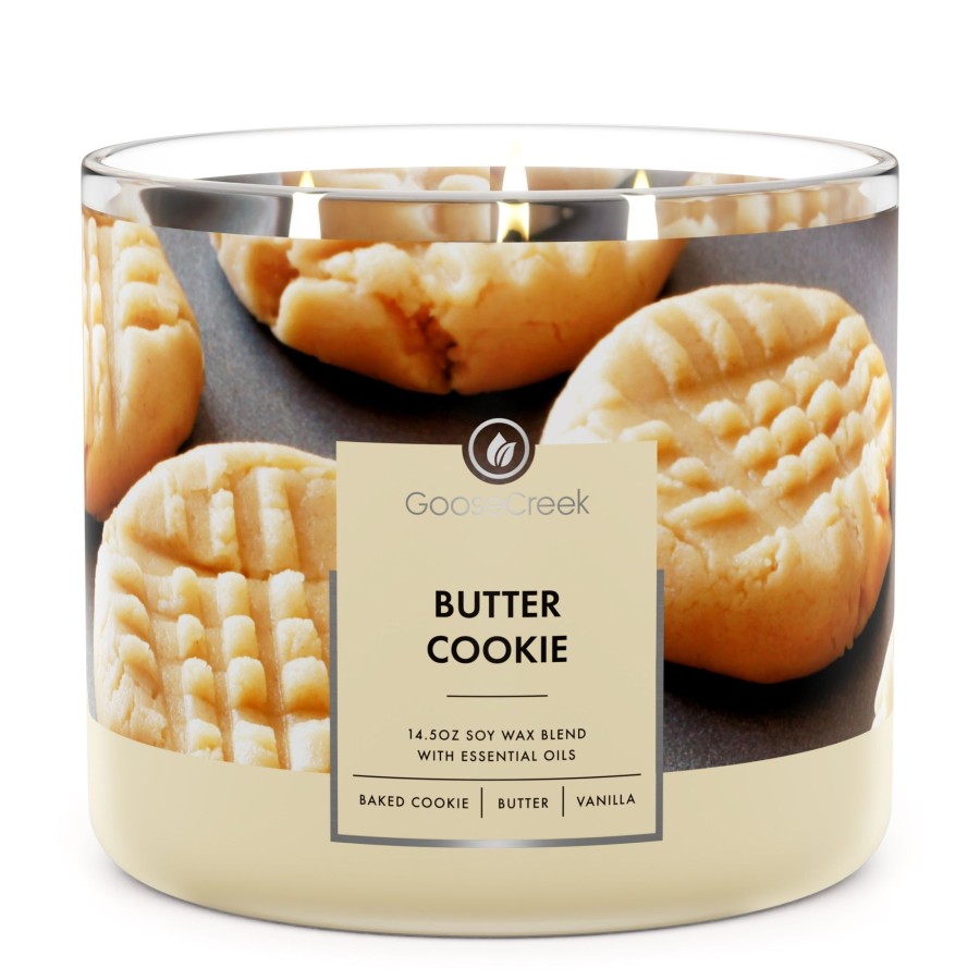 Candles Butter Cookie | Butter Cookie Large 3-Wick Candle