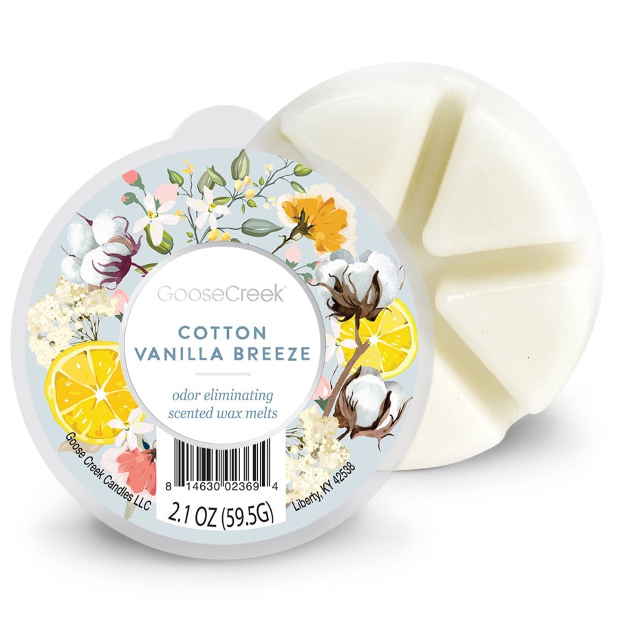 Wax Melts Cotton Vanilla Breeze | Odor Eliminating - Cotton Vanilla Breeze Wax Melt