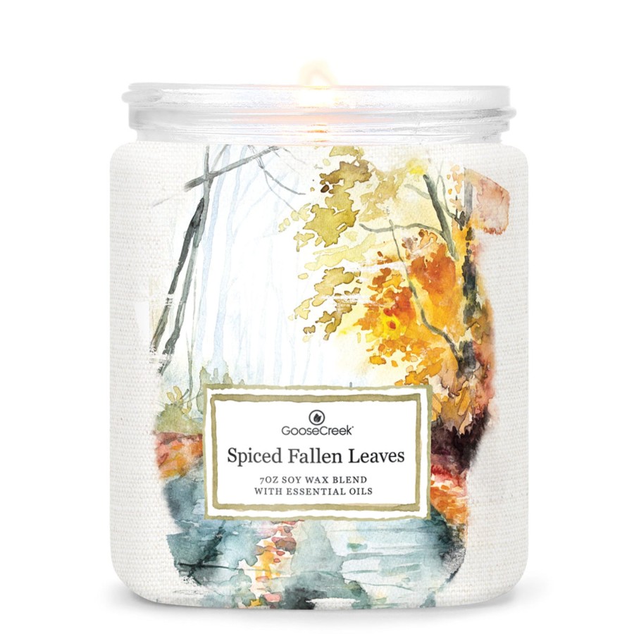 Candles Spiced Fallen Leaves | Spiced Fallen Leaves 7Oz Single Wick Candle