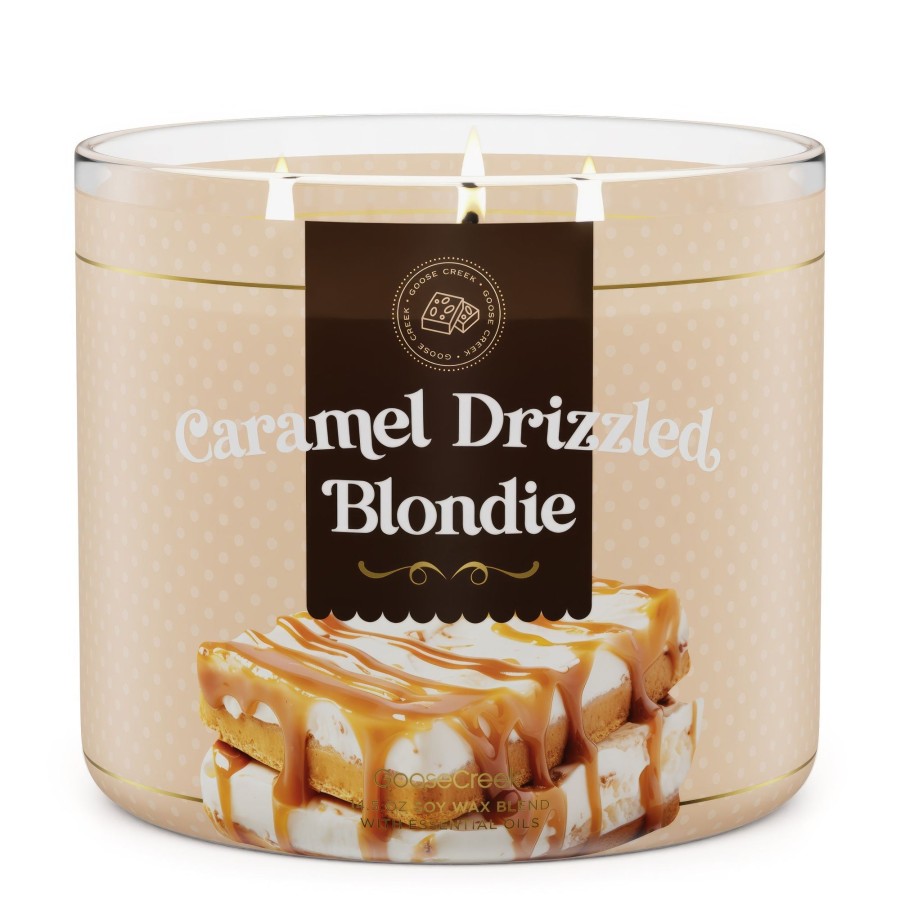 Candles Caramel Drizzled Blondie | Caramel Drizzled Blondie Large 3-Wick Candle