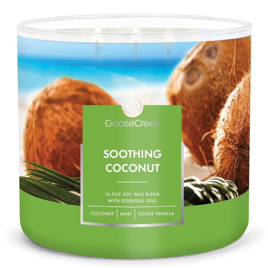 Candles Soothing Coconut | Soothing Coconut Large 3-Wick Candle