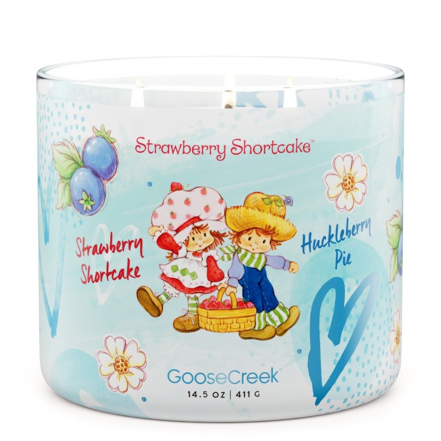 Candles Huckleberry Pie | Huckleberry Pie Strawberry Shortcake 3-Wick Candle