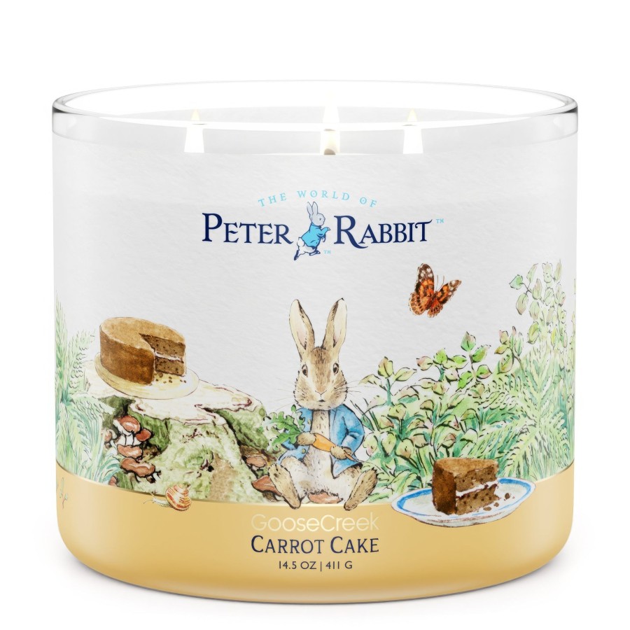 Candles Carrot Cake | Peter Rabbit - Carrot Cake Large 3-Wick Candle