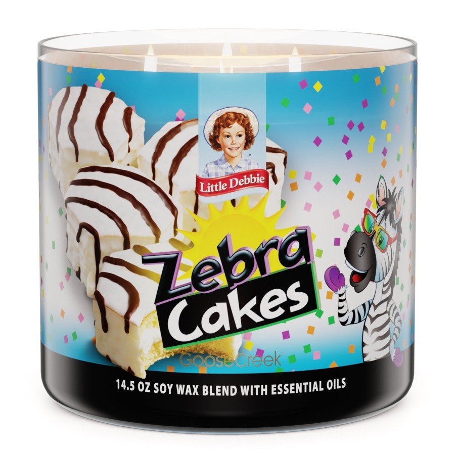 Candles Zebra Cakes | Zebra Cakes Little Debbie 3-Wick Candle