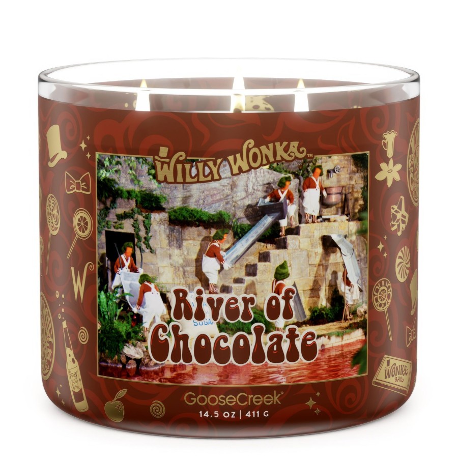 Candles River of Chocolate | River Of Chocolate 3-Wick Wonka Candle