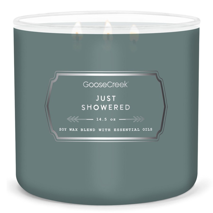 Candles Just Showered | Just Showered Large 3-Wick Candle