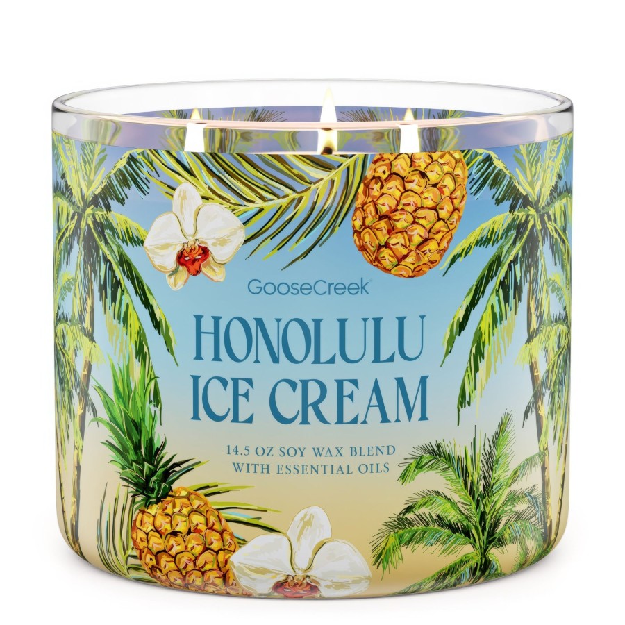 Candles Honolulu Ice Cream | Honolulu Ice Cream Large 3-Wick Candle