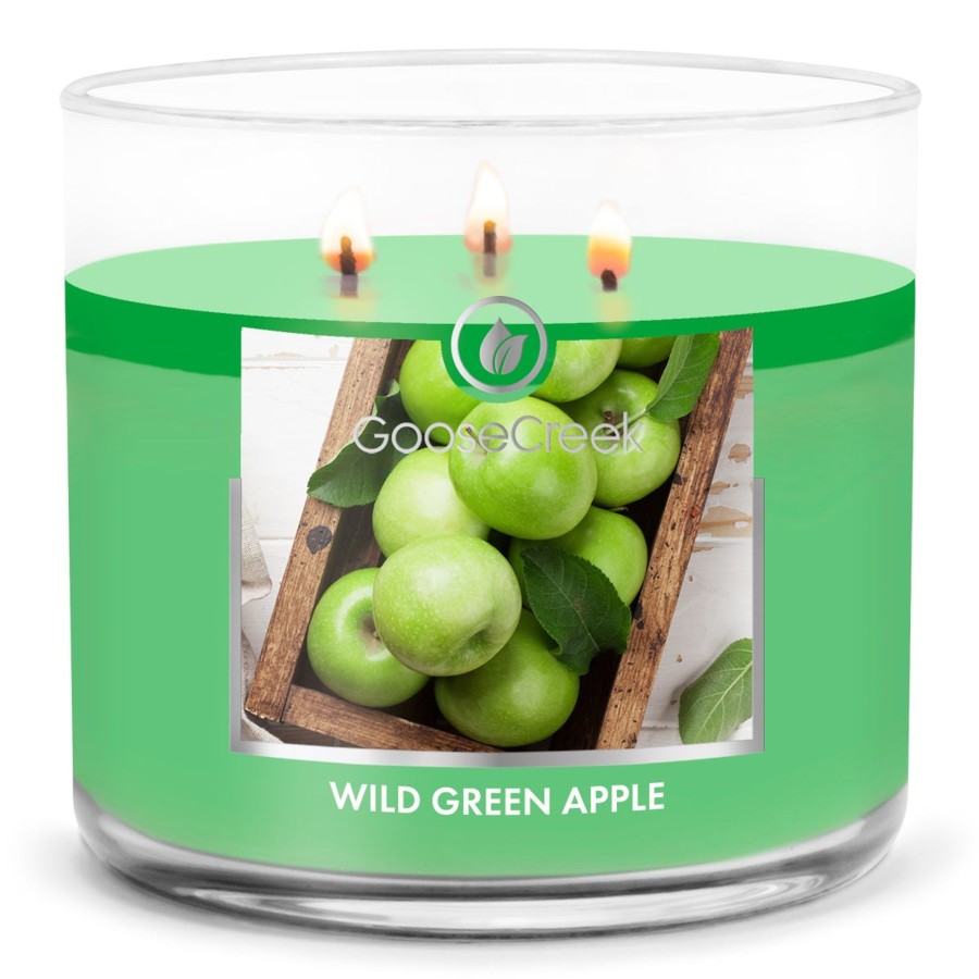 Candles Wild Green Apple | Wild Green Apple Large 3-Wick Candle