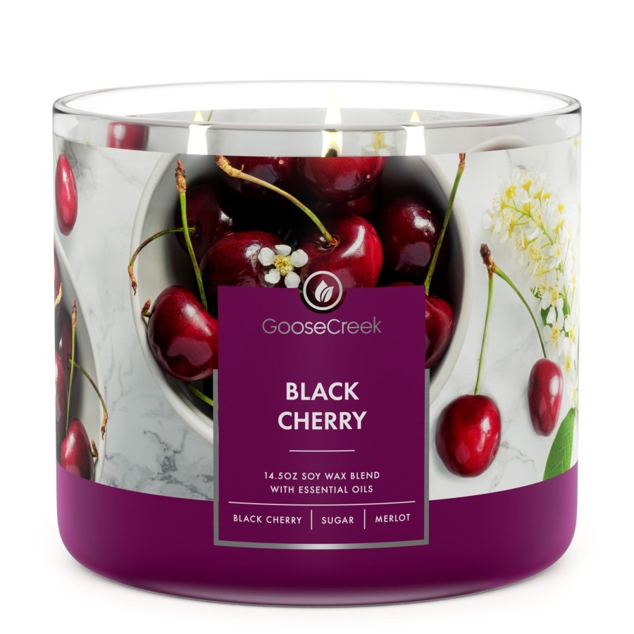 Candles Black Cherry | Black Cherry Large 3-Wick Candle