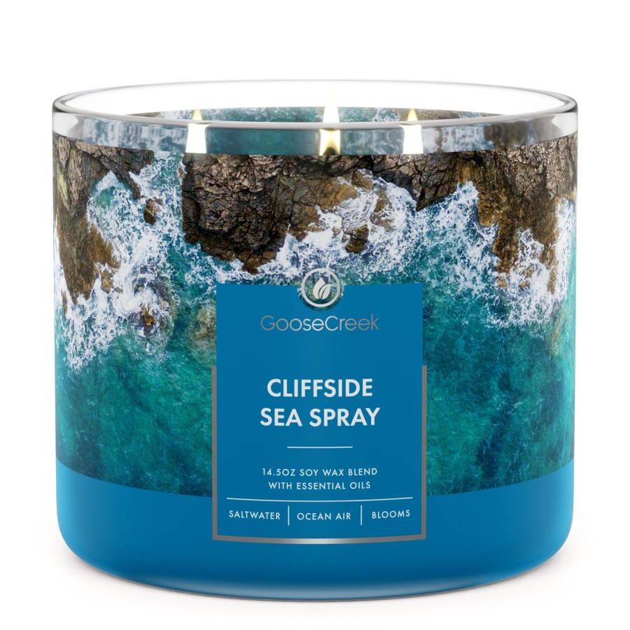 Candles Cliffside Sea Spray | Cliffside Sea Spray 3-Wick Large Soy Candle