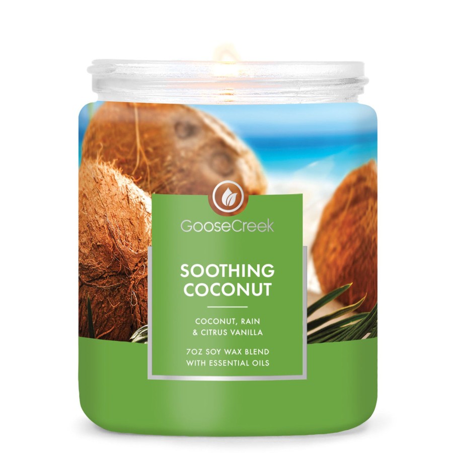 Candles Soothing Coconut | Soothing Coconut 7Oz Single Wick Candle