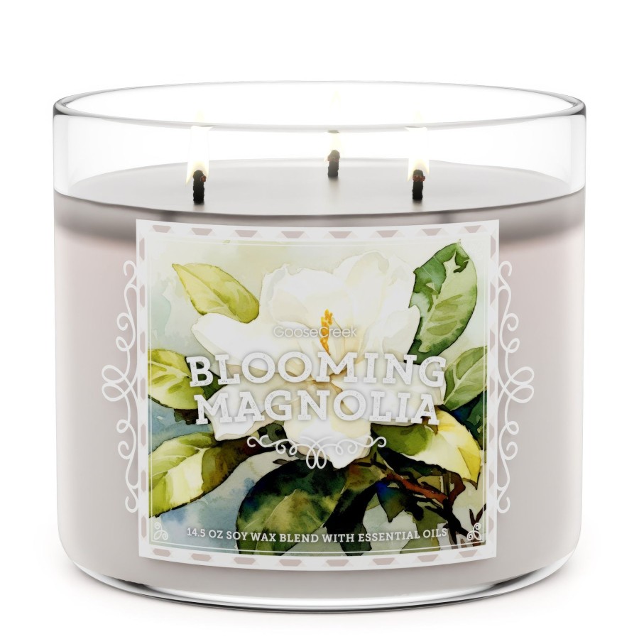 Candles Blooming Magnolia | Blooming Magnolia Large 3-Wick Candle