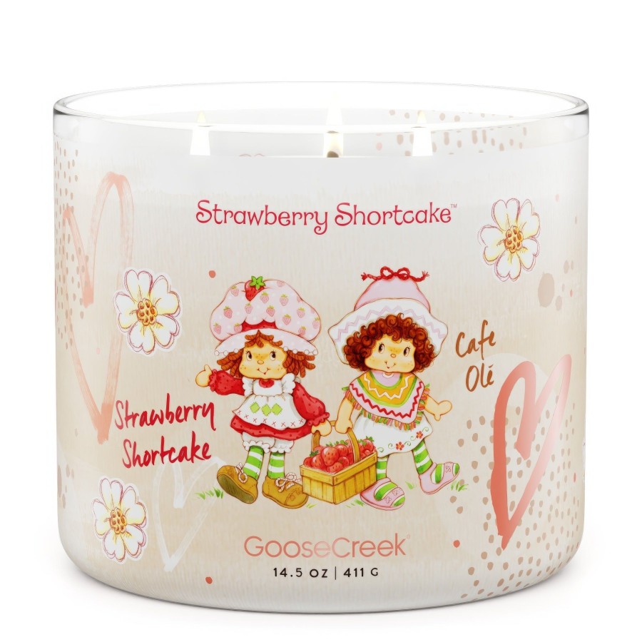 Candles Cafe Ole | Cafe Ole Strawberry Shortcake 3-Wick Candle