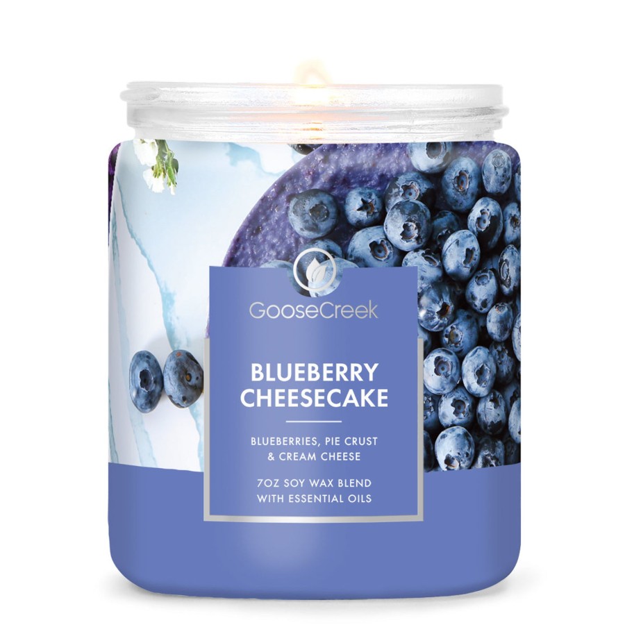 Candles Blueberry Cheesecake | Blueberry Cheesecake 7Oz Single Wick Candle