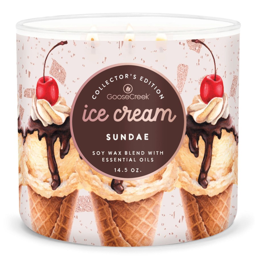 Candles Ice Cream Sundae | Ice Cream Sundae Large 3-Wick Candle