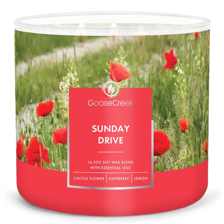 Candles Sunday Drive | Sunday Drive Large 3-Wick Candle