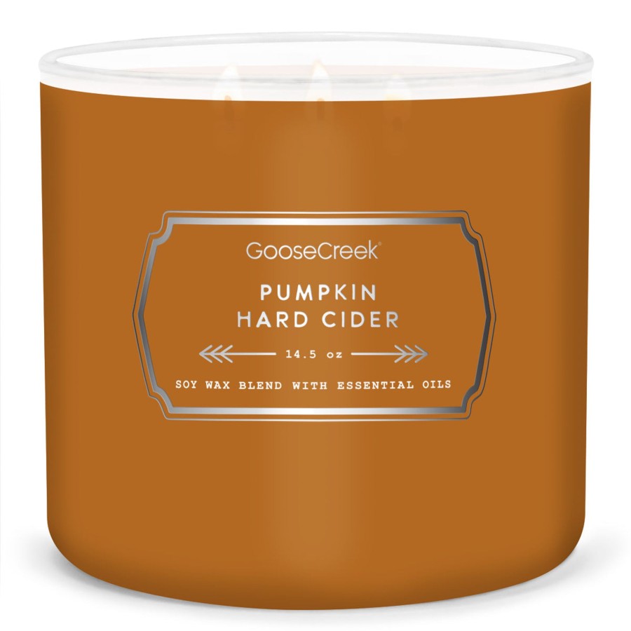 Candles Pumpkin Hard Cider | Pumpkin Hard Cider Large 3-Wick Candle