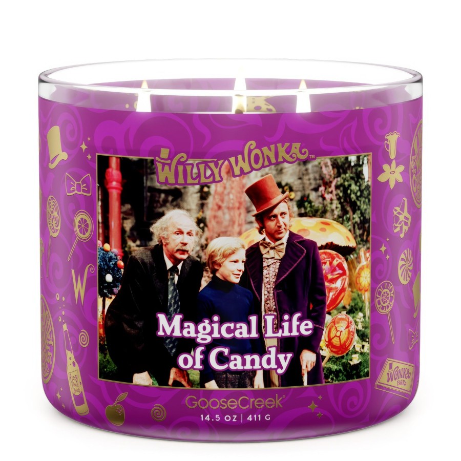 Candles Magical Life of Candy | Magical Life Of Candy 3-Wick Wonka Candle