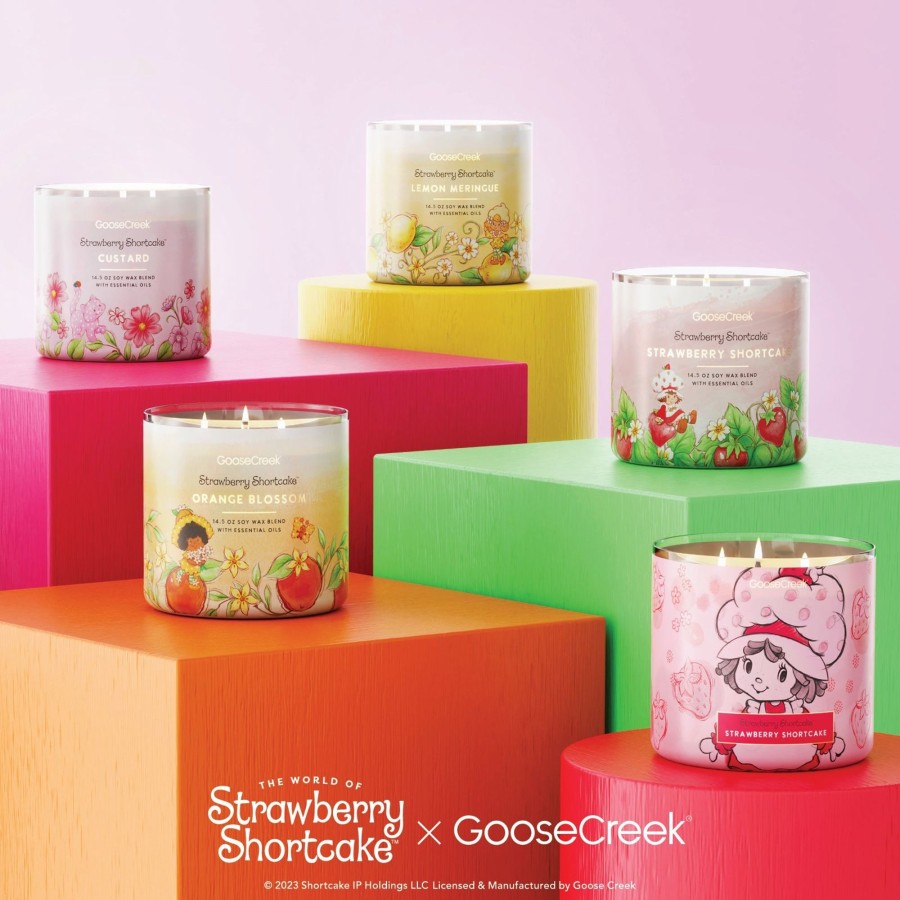 Candles Orange Blossom | Orange Blossom 3-Wick Strawberry Shortcake Candle