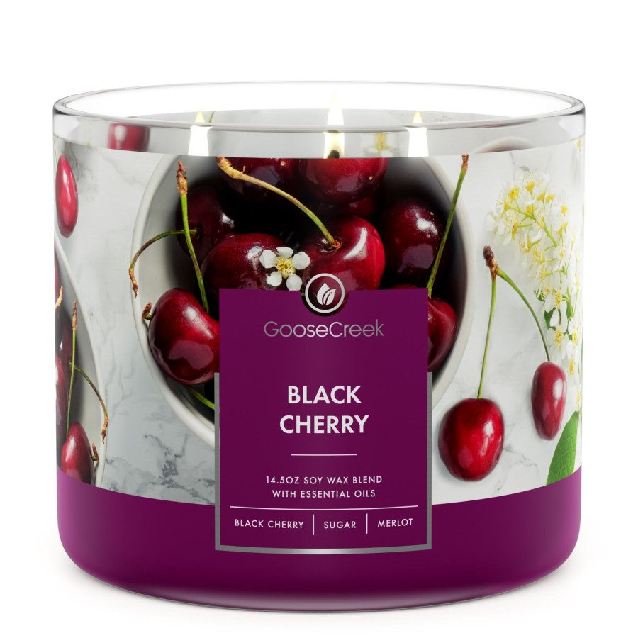 Candles Black Cherry | Black Cherry Large 3-Wick Candle