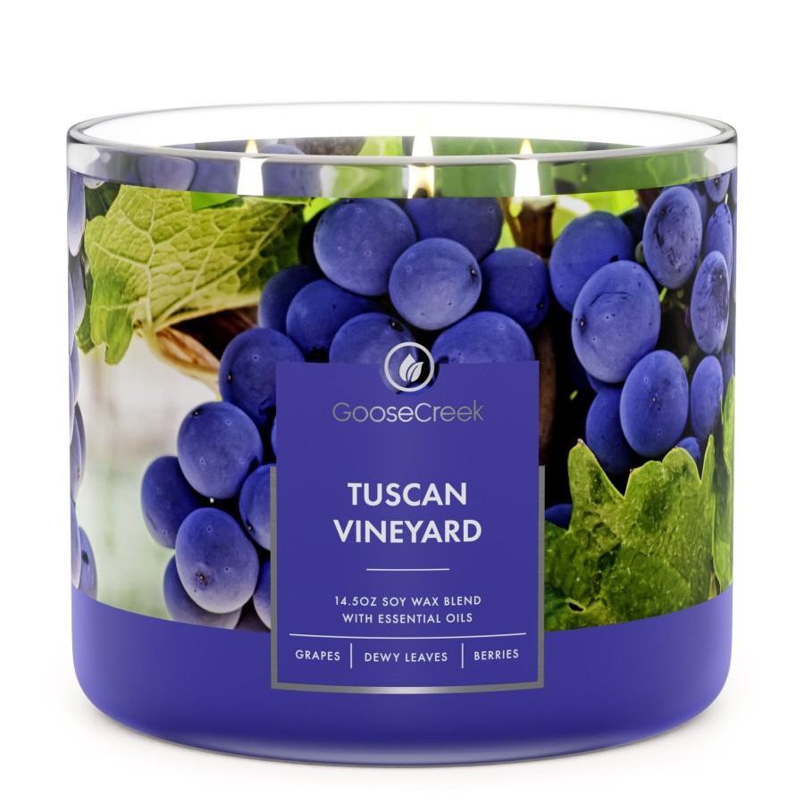 Candles Tuscan Vineyard | Tuscan Vineyard Large 3-Wick Candle