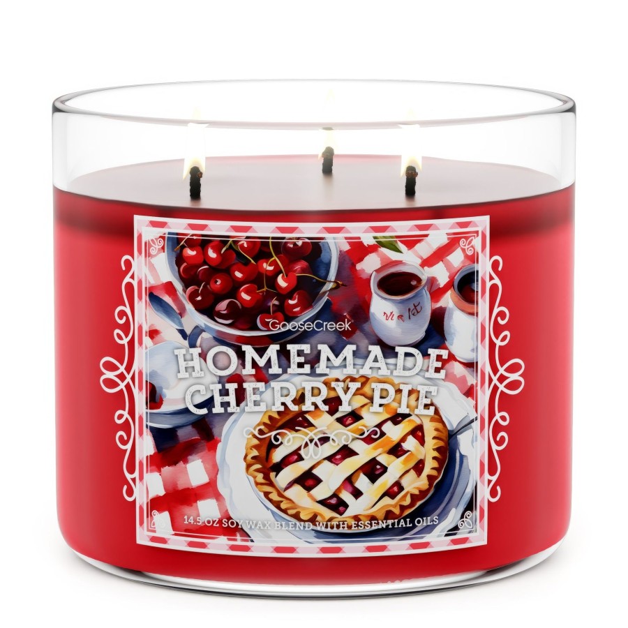 Candles Homemade Cherry Pie | Homemade Cherry Pie Large 3-Wick Candle